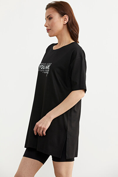 Sementa Black Printed Plus Size Blouse