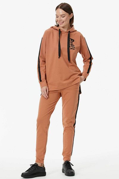 Sementa Oversize Hooded Tracksuit Set - Cinnamon