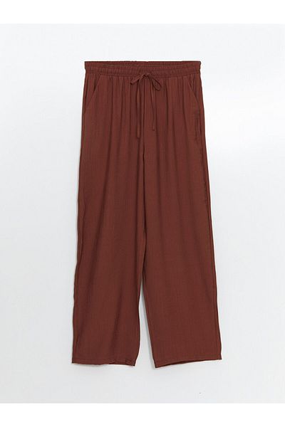 LC Waikiki New Season Elastic Waist Wide Leg Women's Trousers - S5Kq96Z8