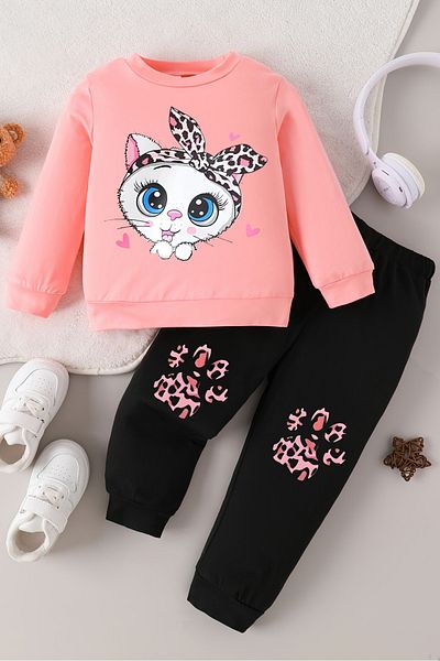 ADABEBEK New Season Bandana Rabbit Printed 2-Piece Baby Set 23553