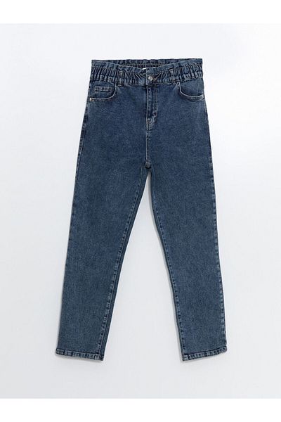 LC Waikiki Pantaloni de damă, slim Mom, cu talie elastică