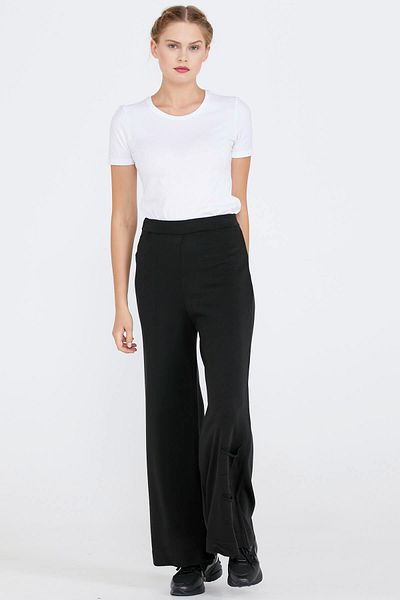 Sementa Tricotaj Pantaloni de damă cu buzunar - negru