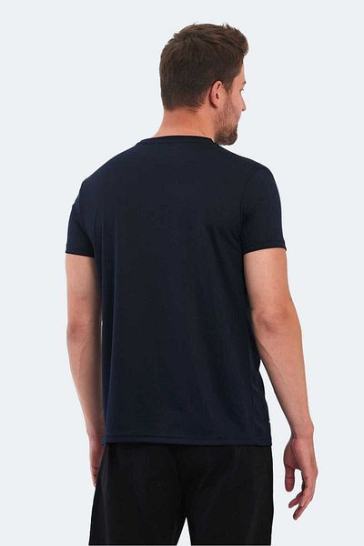 Slazenger Omar Ktn Men's Short Sleeve T-Shirt Navy Blue
