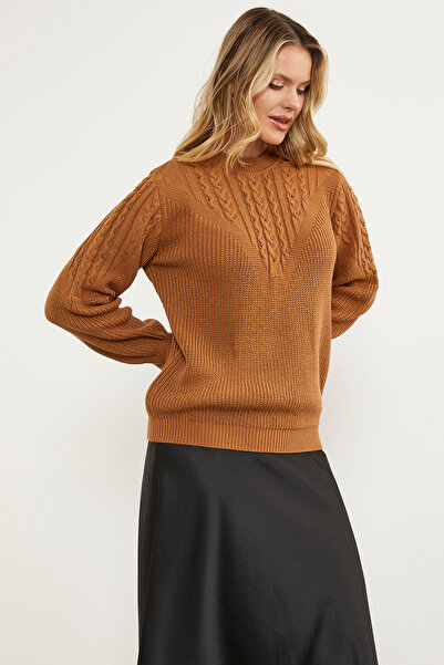 Sementa Πλεκτό πουλόβερ με λεπτομέρεια με μαργαριτάρια - Kamel