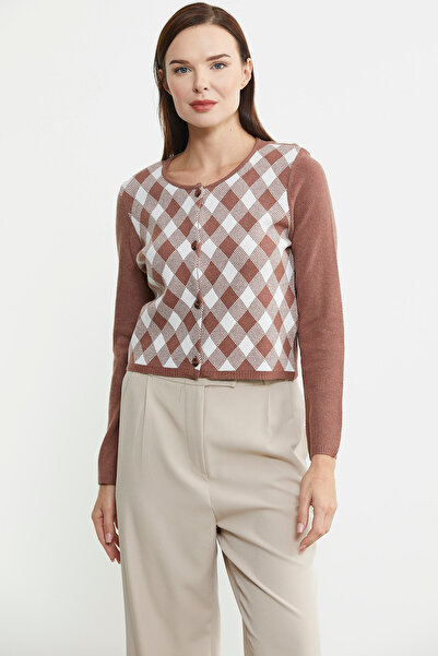 Sementa Cinnamon Colored Cropped Cardigan Set