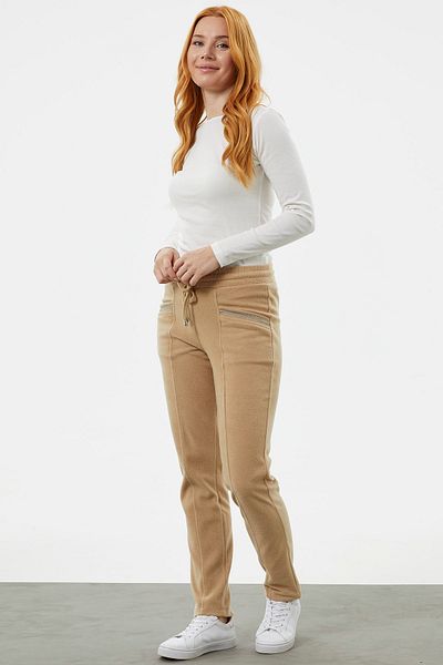 Sementa Pantaloni de sport din lână cu buzunar - Camel