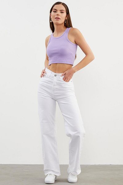 Sementa Înotător Model Crop Atlet - Liliac