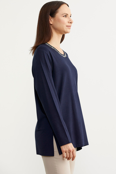 Sementa Μακρυμάνικο μπλουζάκι Plus Size - Navy Blue