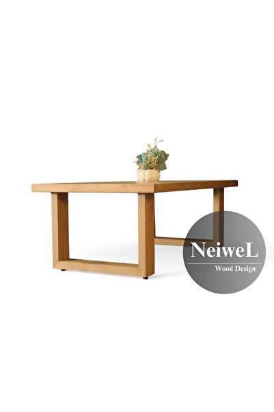 Neiwel Awes Doğal Ahşap Sehpa-70-160