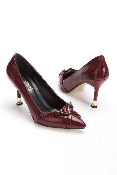 DARUGA Ženske Tanka potpetica u T Sa kopčom stileto