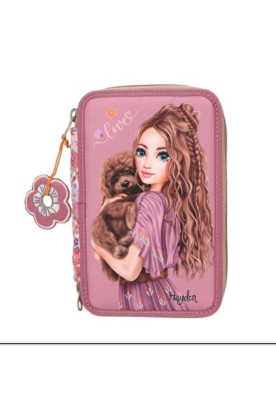 Top Model Cutie pentru creioane Topmodel cu 3 straturi - Motiv floral