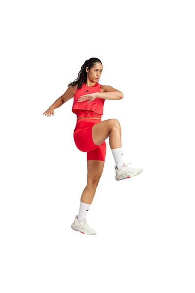 adidas Red Women's Leggings Cool Int. Biker Jn9359