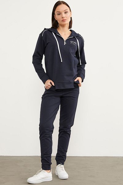 Sementa Σετ αθλητική φόρμα Jogger Oversize με κουκούλα - Navy Blue