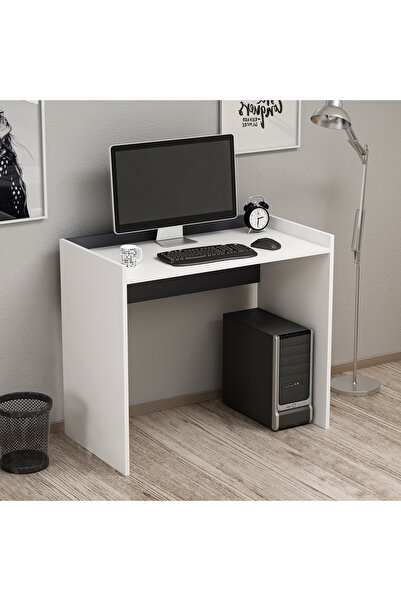 Betroya Basic Çalışma Masası - Beyaz / Siyah