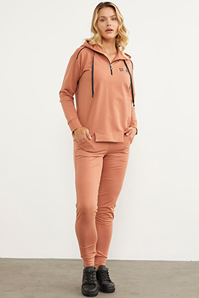 Sementa Оверсайз-комбінезон з капюшоном Jogger - лососевий