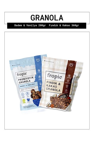 FROPİE Fropie Almond Vanilla and Hazelnut Cocoa Granola Package