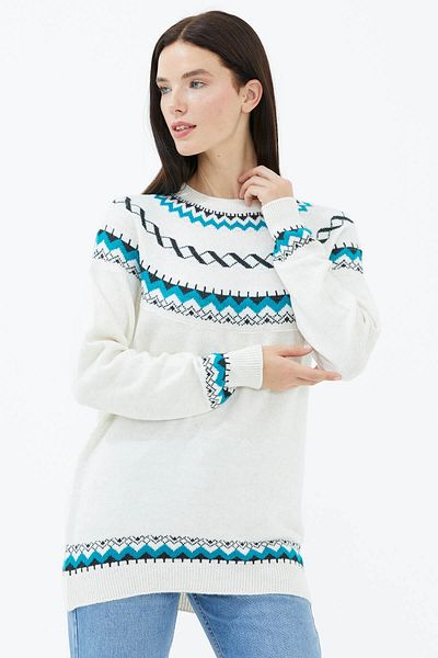 Sementa Crew Neck Knitwear Sweater - Bone