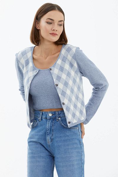 Sementa Set cardigan decupat Albastru