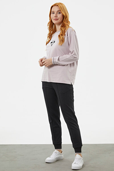 Sementa Κέντημα Λεπτομερής Oversize Φόρμα - Λιλά