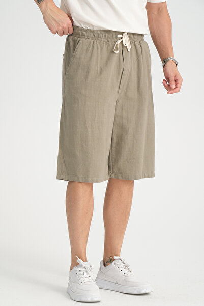 Redline Ανδρική φαρδιά εφαρμογή - Άνετη εφαρμογή 100% βαμβακερό μαλακό σορτς Κάπρι