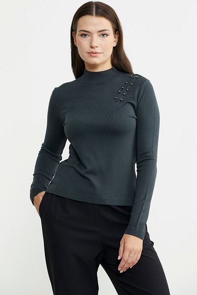Sementa Pulover Tricotaj Antracit - Cu Accesorii pentru Umeri