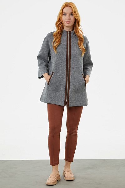 Sementa Zippered Tunic Tracksuit Set - Ecru