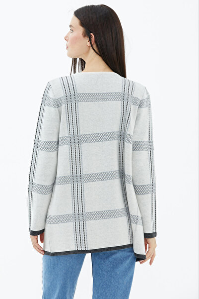 Sementa Πλεκτό μάλλινο τσέπη με λαιμόκοψη - Λευκό