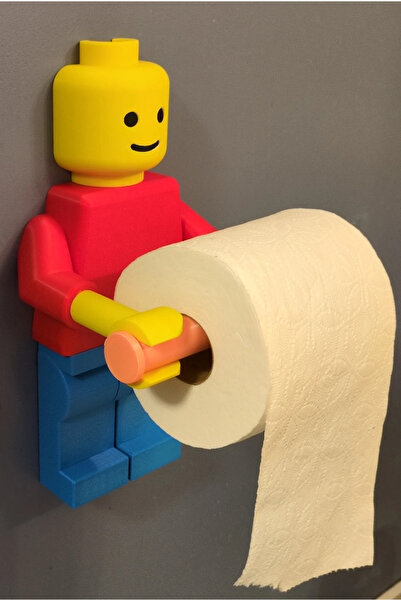 BamBam Sanat 3d حامل مناديل تواليت حامل ميجا بوي لبنة رجالية 30 سم