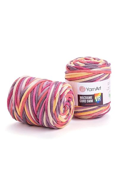 Yarnart Κορδόνι Macrame 5 Mm Vr - Μακραμέ Χειροποίητο Νήμα Πλεξίματος Ebruli-923