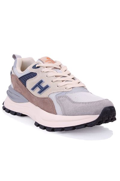 Hammer Jack 10125001 Peru Premium Beige Khaki Orthopedic Daily Δερμάτινα Ανδρικά Αθλητικά Παπούτσια