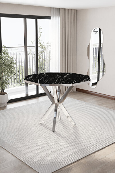 BY ORHAN GÜZEL MUTFAK MASASI YEMEK MASASI 4 KİŞİLİK WEGA MASA YUVARLAK