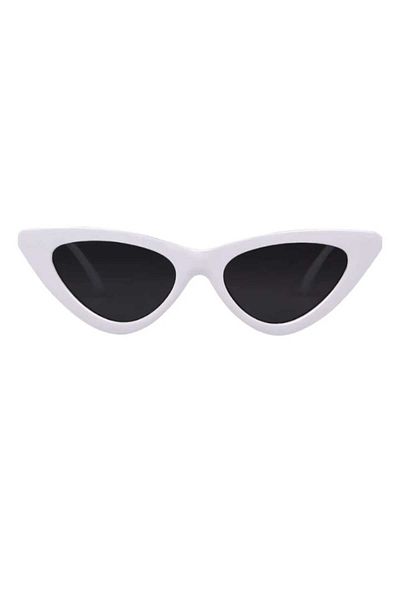 Pierre Lotus Muadex cat model white sunglasses