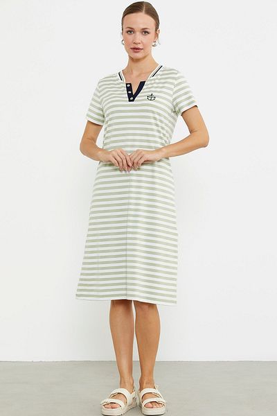 Sementa Rochie cu detaliu verde Marine Clearance