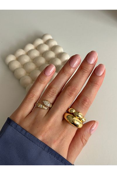 Ressia Zircon Stone Snake Ring