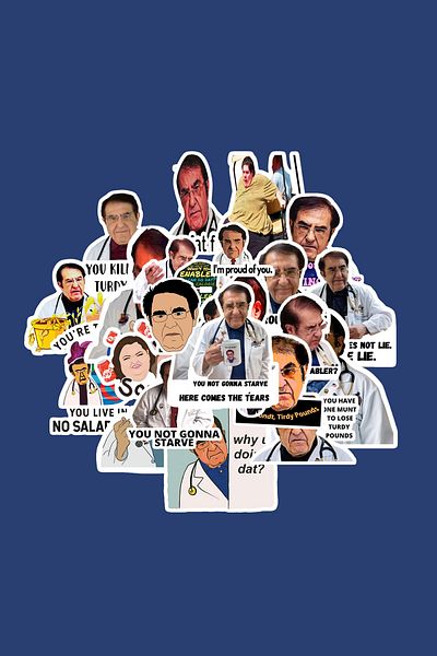 dadi ramba Dr. Now Sticker Pack - Younan Nowzaradan Heavy Lives - Laptop Sticker Decal