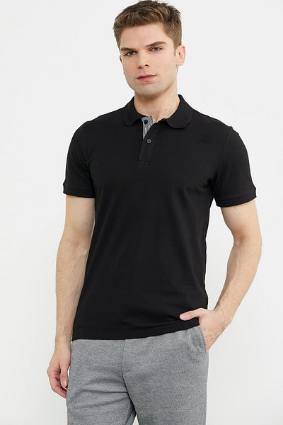 Sementa Polo Neck - Μπλουζάκι με κοντό μανίκι / Μαύρο