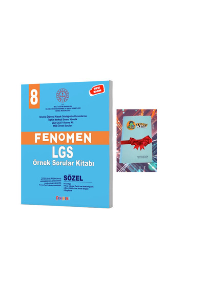 Fenomen Yayıncılık Fenomen 8 MEB Sözel Örnek Sorular (NOT  DEFTER HEDİYE)
