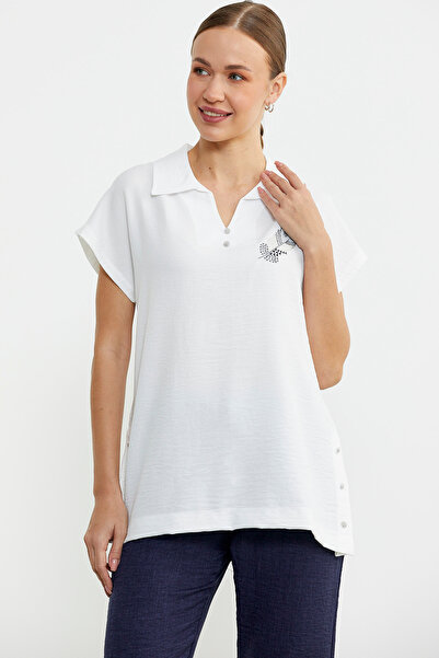 Sementa Polo Collar Linen Image Suit - Navy Blue