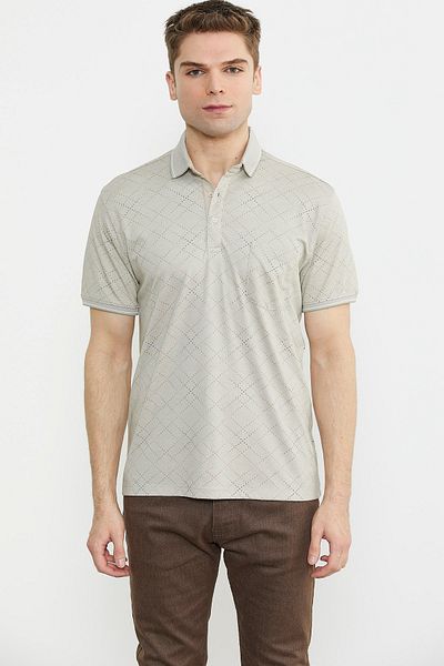 Sementa Λεπτομερές μπλουζάκι Polo - Camel Collar