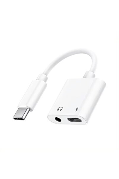Cepsuar Type-c To 3.5mm Jack Kulaklık Ve Şarj Kablosu Usb C Ses Aux Kablosu