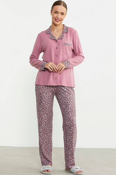 Sementa Pink Leopard Combination Pajama Set