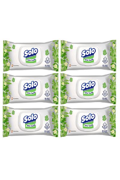 Solo Spring Freshness 90 Sheets with Lid X 6 Packs