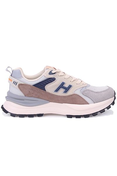 Hammer Jack 10125001 Peru Premium Beige Khaki Orthopedic Daily Δερμάτινα Ανδρικά Αθλητικά Παπούτσια