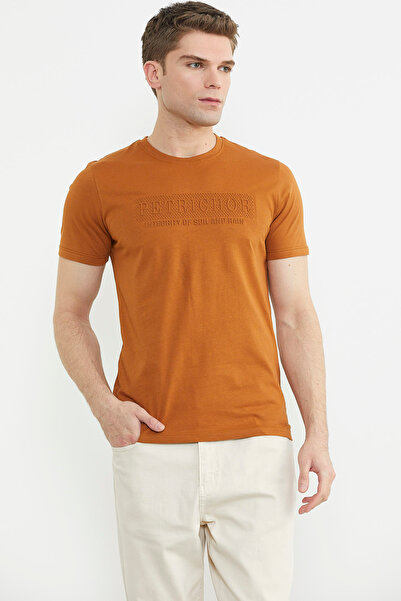 Sementa Βαμβακερό T-Shirt με ανάγλυφη λεπτομέρεια εκτύπωσης - Πλακάκι