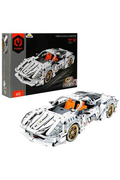 Generic Brand Im. Master Pull Drop White Super Car 437 Pieces