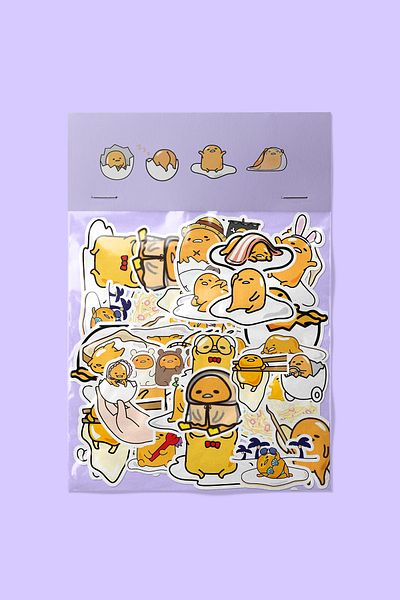 dadi ramba Gudetama Kawaii Sticker Pack -Bullet Journal - Agenda - Planner - Notebook - Laptop Sticker Decal
