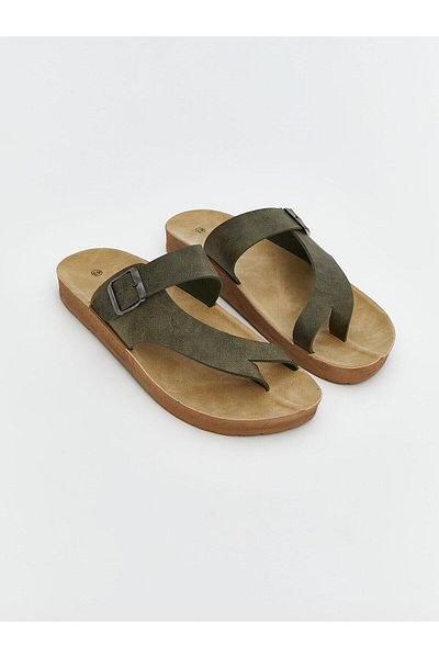 LC Waikiki Ανδρικές σαγιονάρες σουέτ LCW STEPS