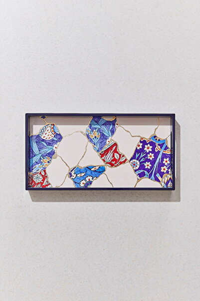 Paşabahçe Kintsugi Tepsi Kobalt 35x18x3.5 Cm