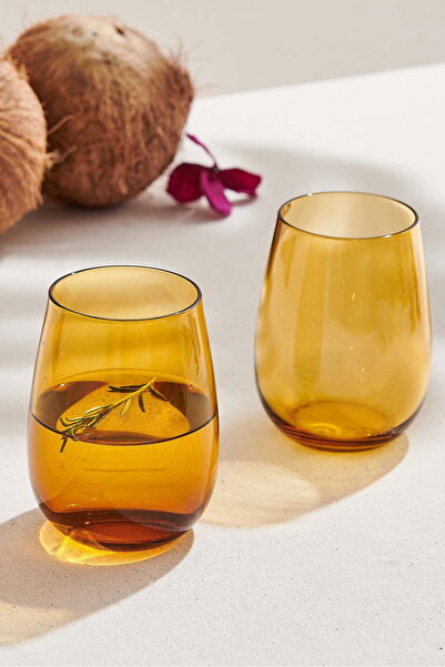 Paşabahçe Nude Colored U Su Bardağı Amber