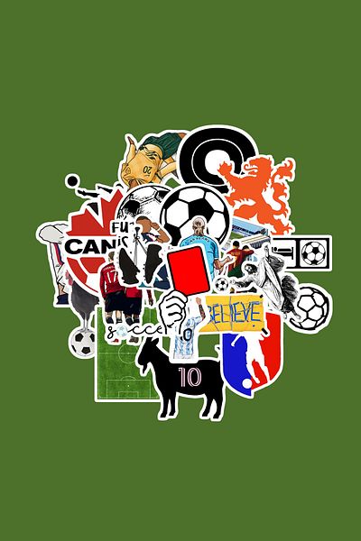dadi ramba Football Sticker Pack -Bullet Journal - Agenda - Planner - Notebook - Laptop Sticker Decal